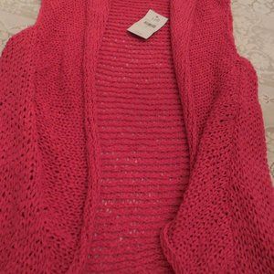 J Jill Sleeveless woven cardigan